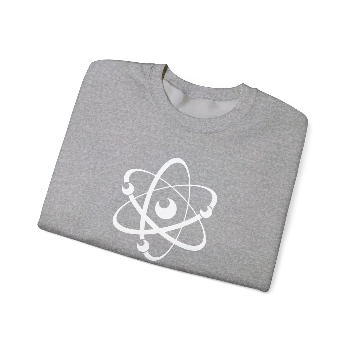 Atom (White Decal) Unisex Heavy Blend™ Crewneck Sweatshirt