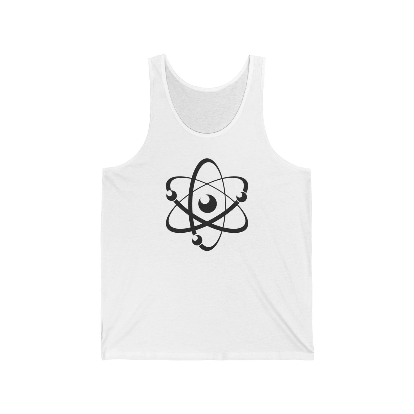 Atom (Black Decal) Unisex Jersey Tank Top