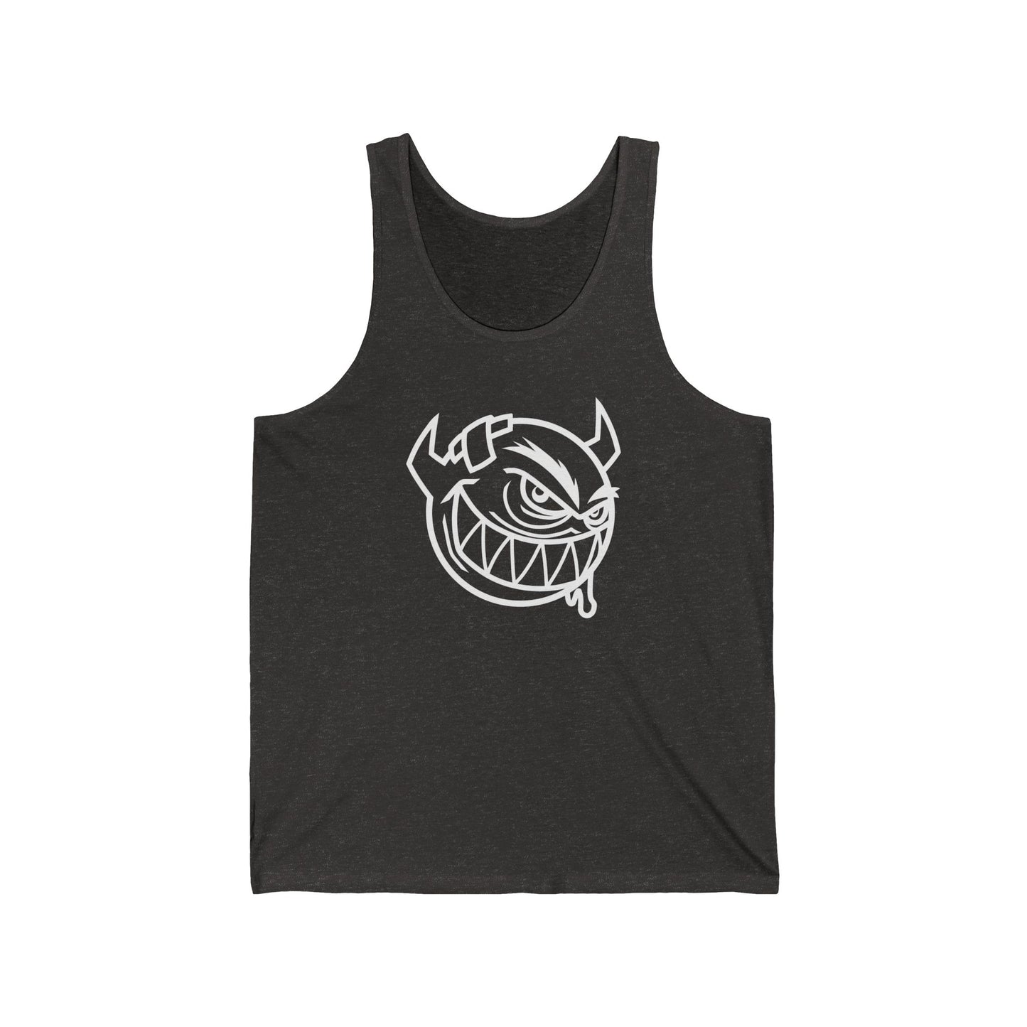 Devil (White Decal) Unisex Jersey Tank Top