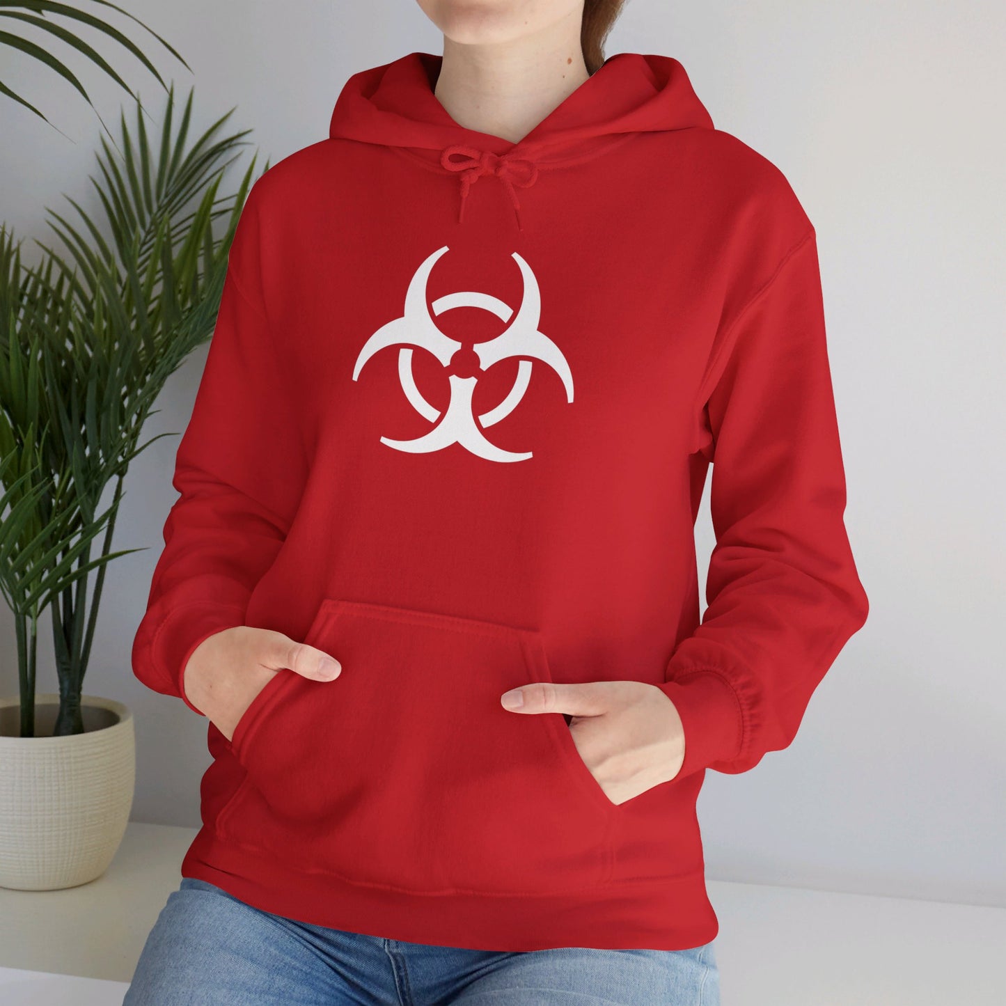 Biohazard (White Decal) Unisex Heavy Blend™ Hooded Sweatshirt