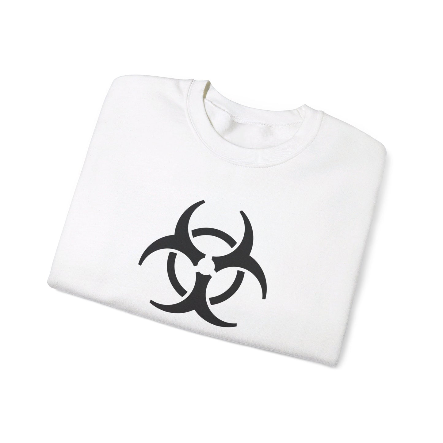 Biohazard (Black Decal) Unisex Heavy Blend™ Crewneck Sweatshirt