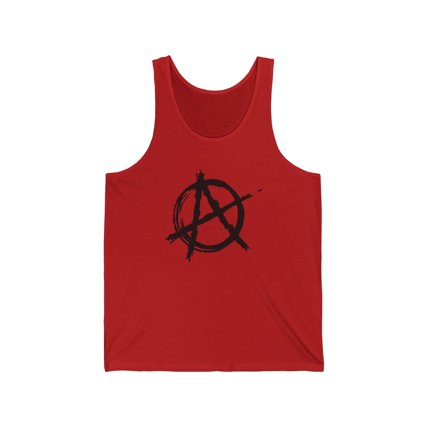 Anarchy (Black Decal) Unisex Jersey Tank Top