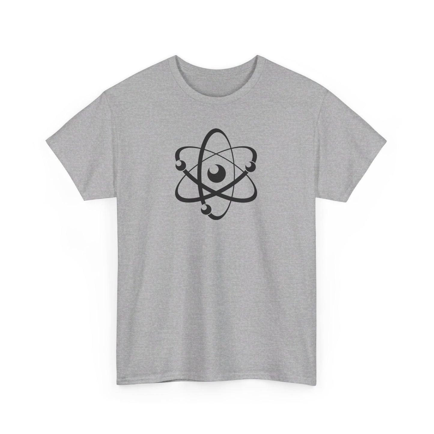 Atom (Black Decal) Unisex Heavy Cotton Tee