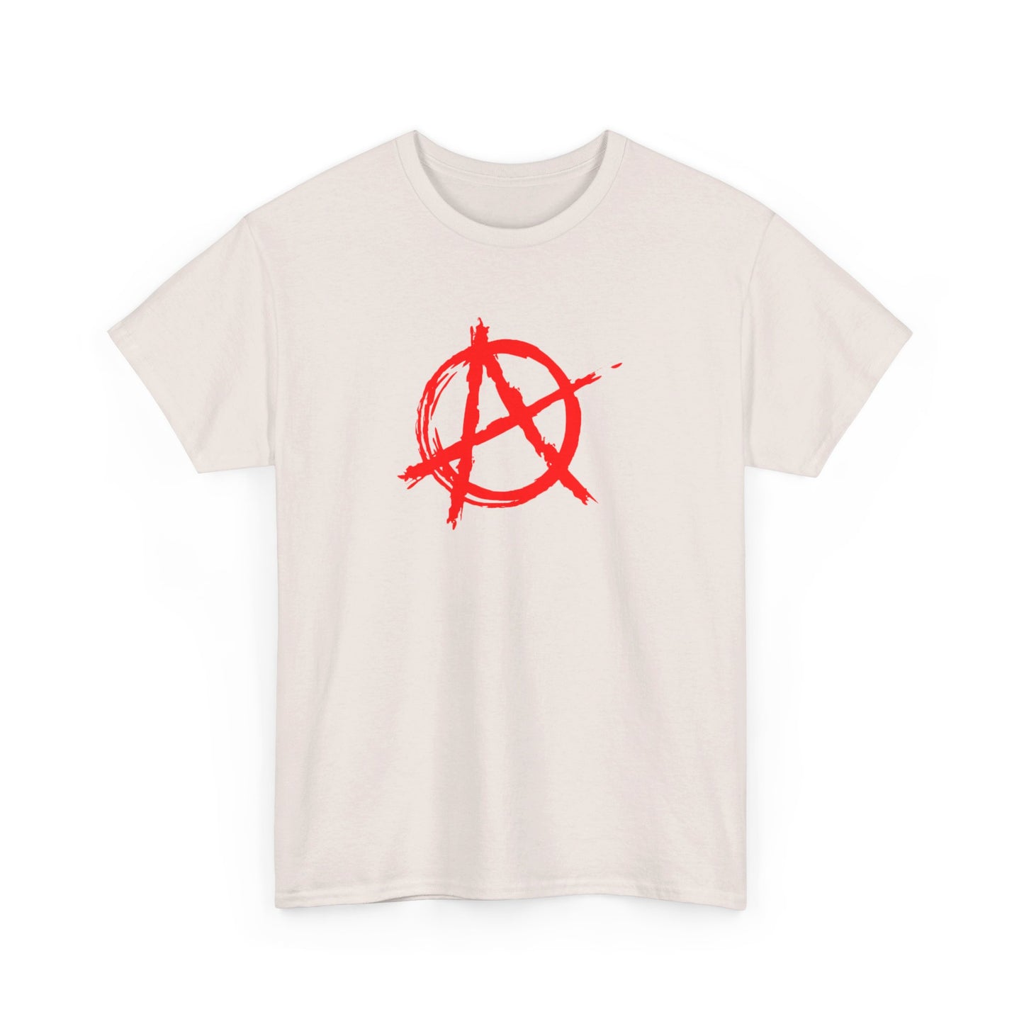 Anarchy (Red Decal) Unisex Heavy Cotton Tee