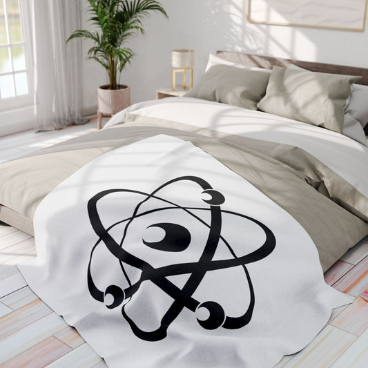 Atom (Black Decal) Arctic Fleece Blanket