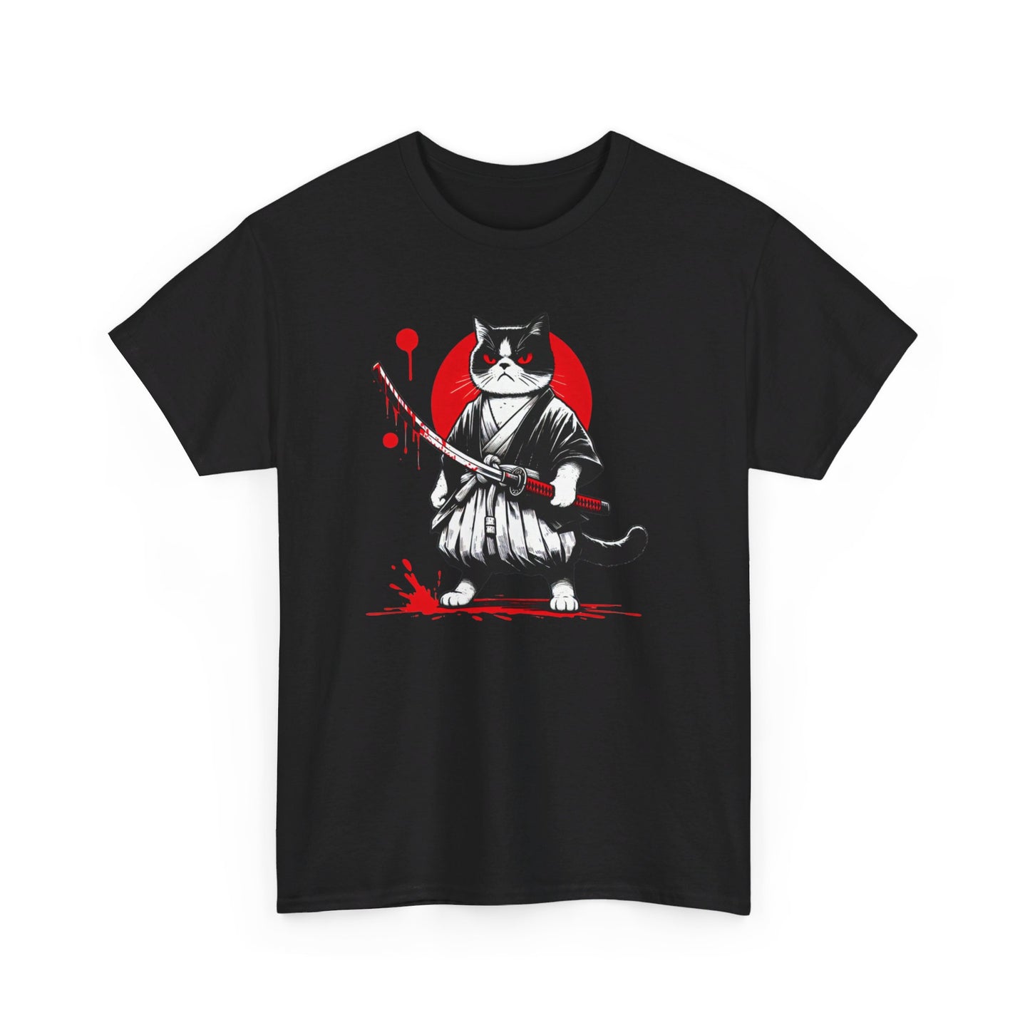 Mean Cat Unisex Heavy Cotton Tee