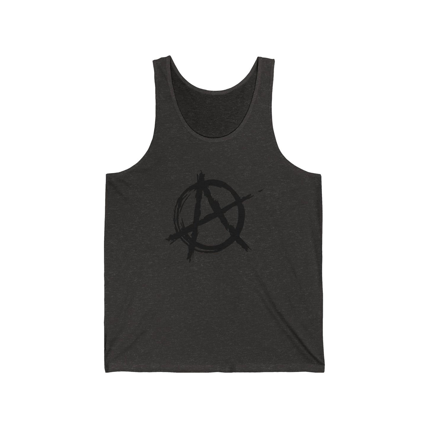 Anarchy (Black Decal) Unisex Jersey Tank Top