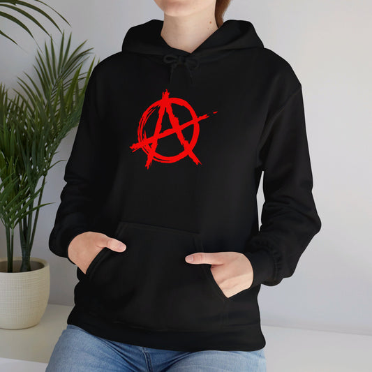 Anarchy (Red Decal) Unisex Heavy Blend™ Hooded Sweatshirt