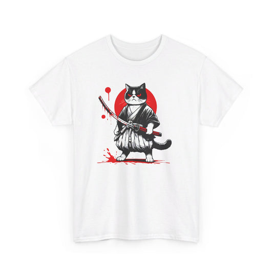 Mean Cat Unisex Heavy Cotton Tee