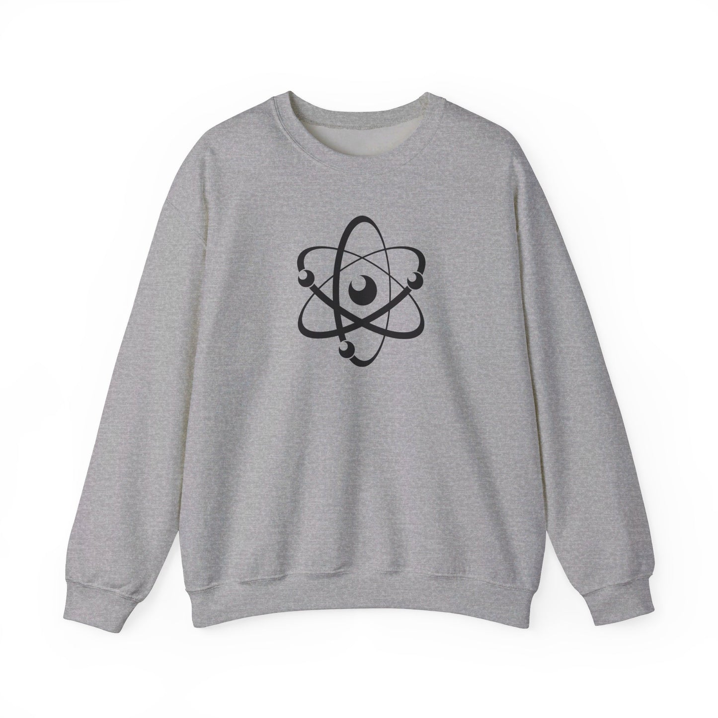 Atom (Black Decal) Unisex Heavy Blend™ Crewneck Sweatshirt