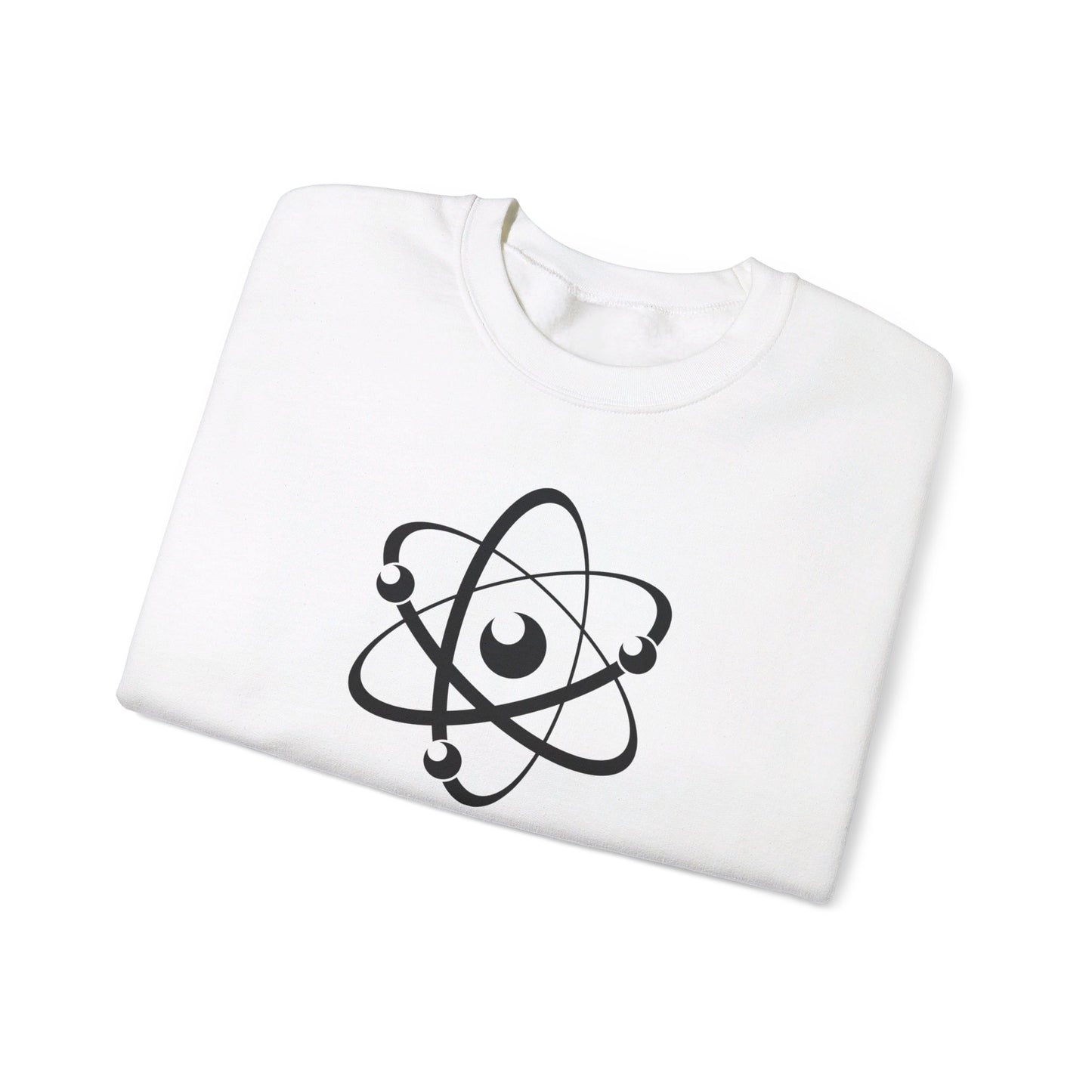 Atom (Black Decal) Unisex Heavy Blend™ Crewneck Sweatshirt