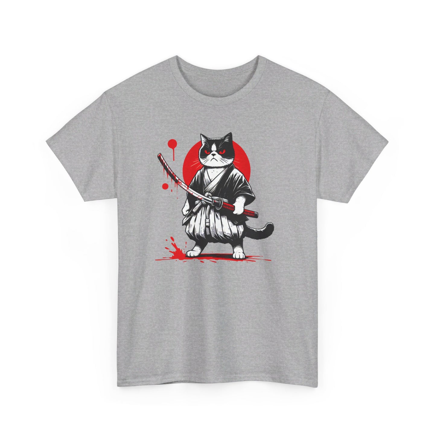 Mean Cat Unisex Heavy Cotton Tee