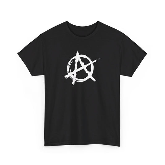 Anarchy (White Decal) Unisex Heavy Cotton Tee