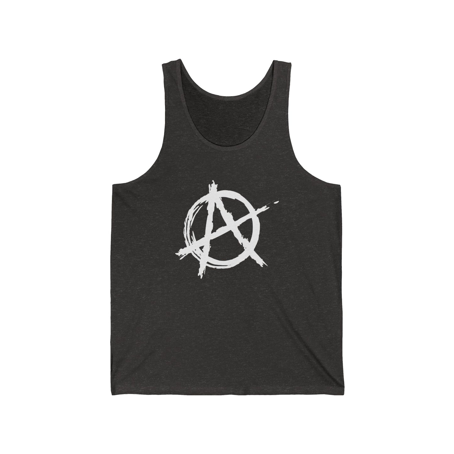 Anarchy (White Decal) Unisex Jersey Tank Top