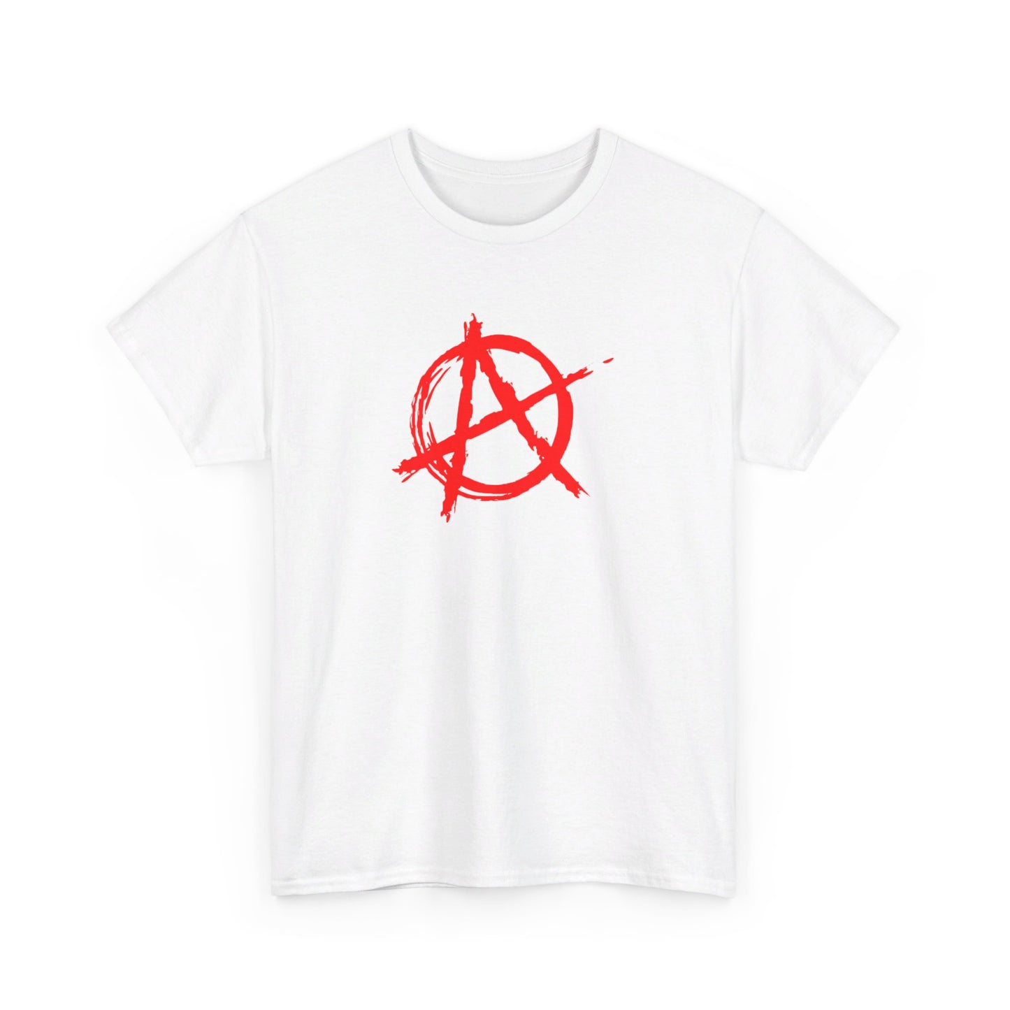 Anarchy (Red Decal) Unisex Heavy Cotton Tee