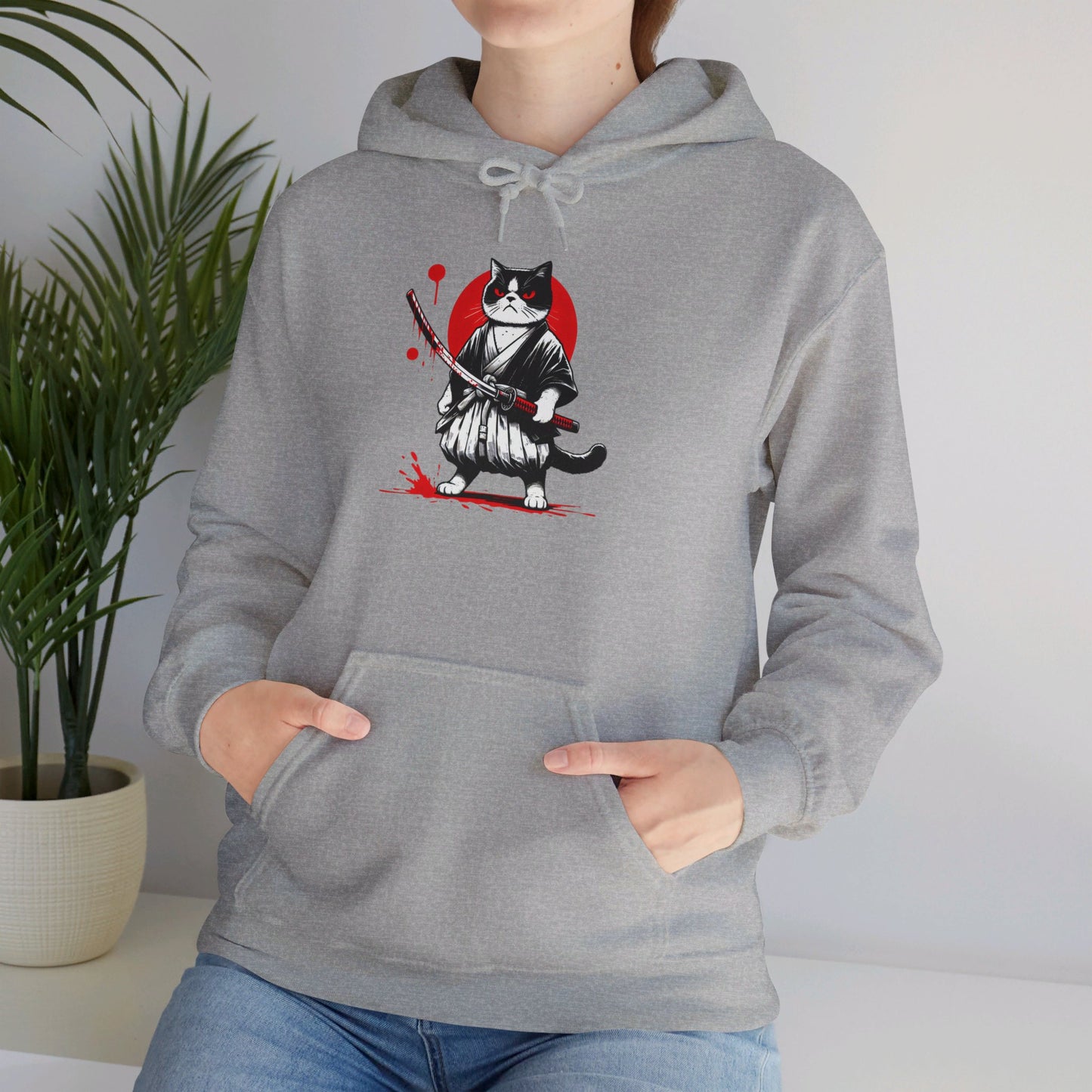 Mean Cat Unisex Heavy Blend™ Hooded Sweatshirt