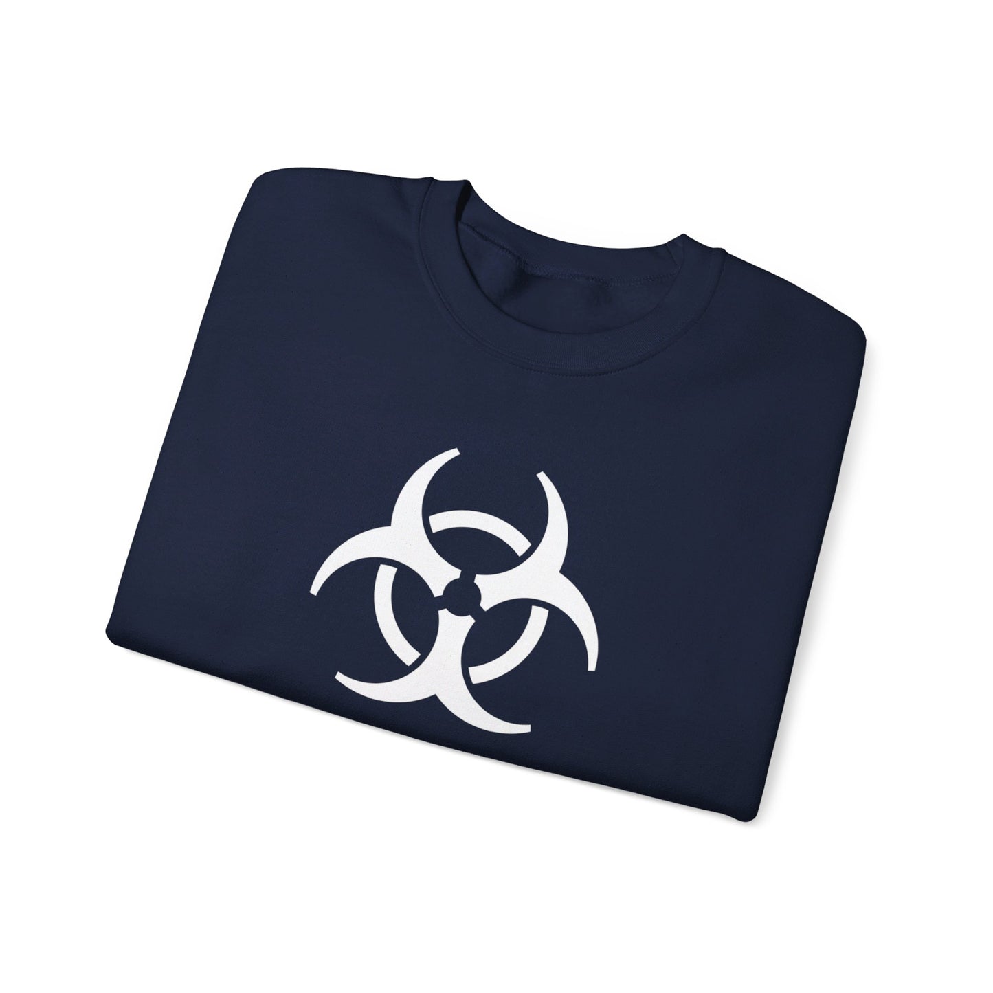 Biohazard (White Decal) Unisex Heavy Blend™ Crewneck Sweatshirt