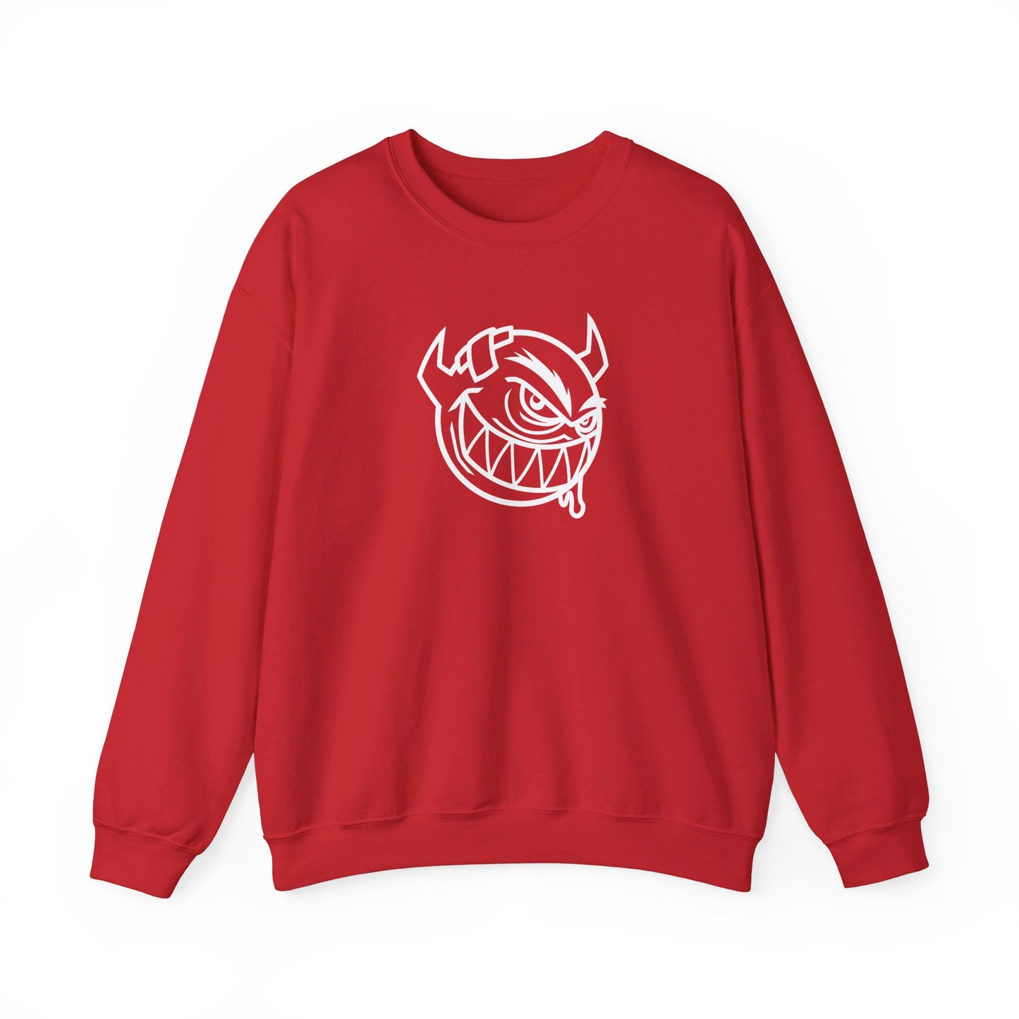 Devil (White Decal) Unisex Heavy Blend™ Crewneck Sweatshirt