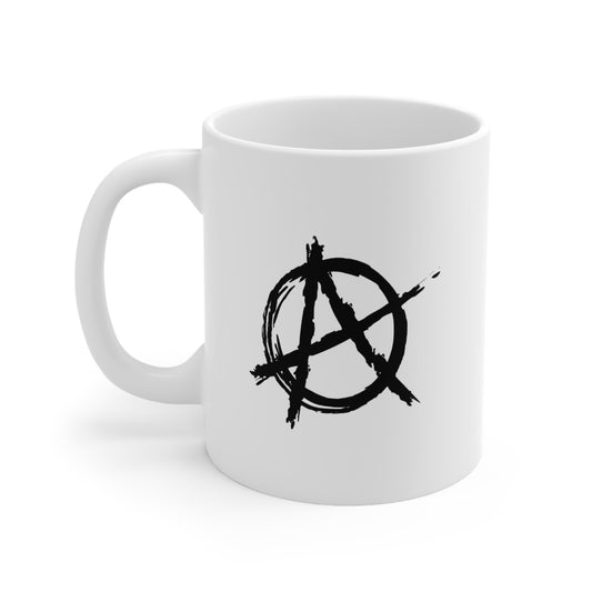 Anarchy (Black Decal) Ceramic Coffee Mug / Tea Cup 11oz / 300ml