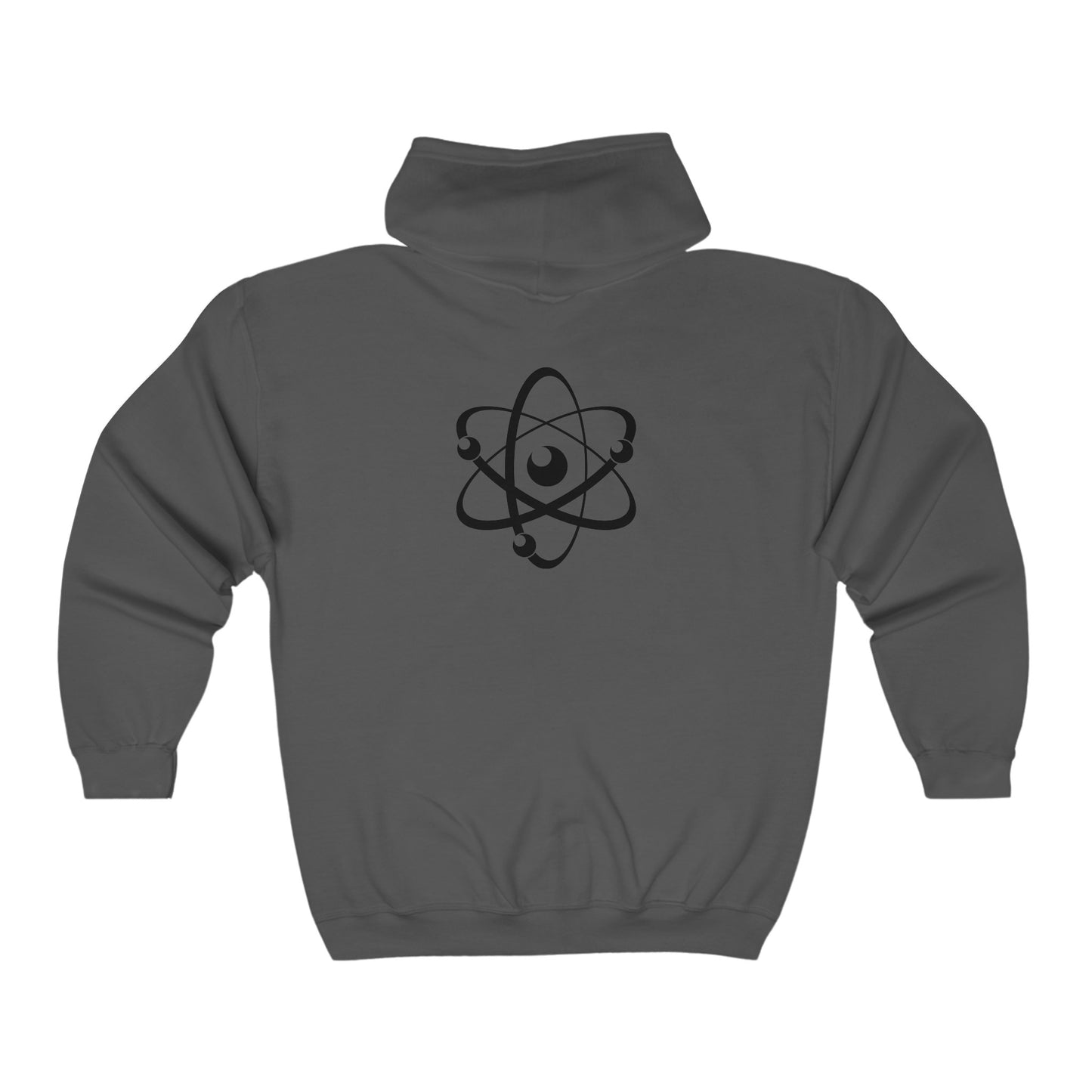 Atom (Black Decal) Unisex Heavy Blend™ Full Zip Hooded Sweatshirt