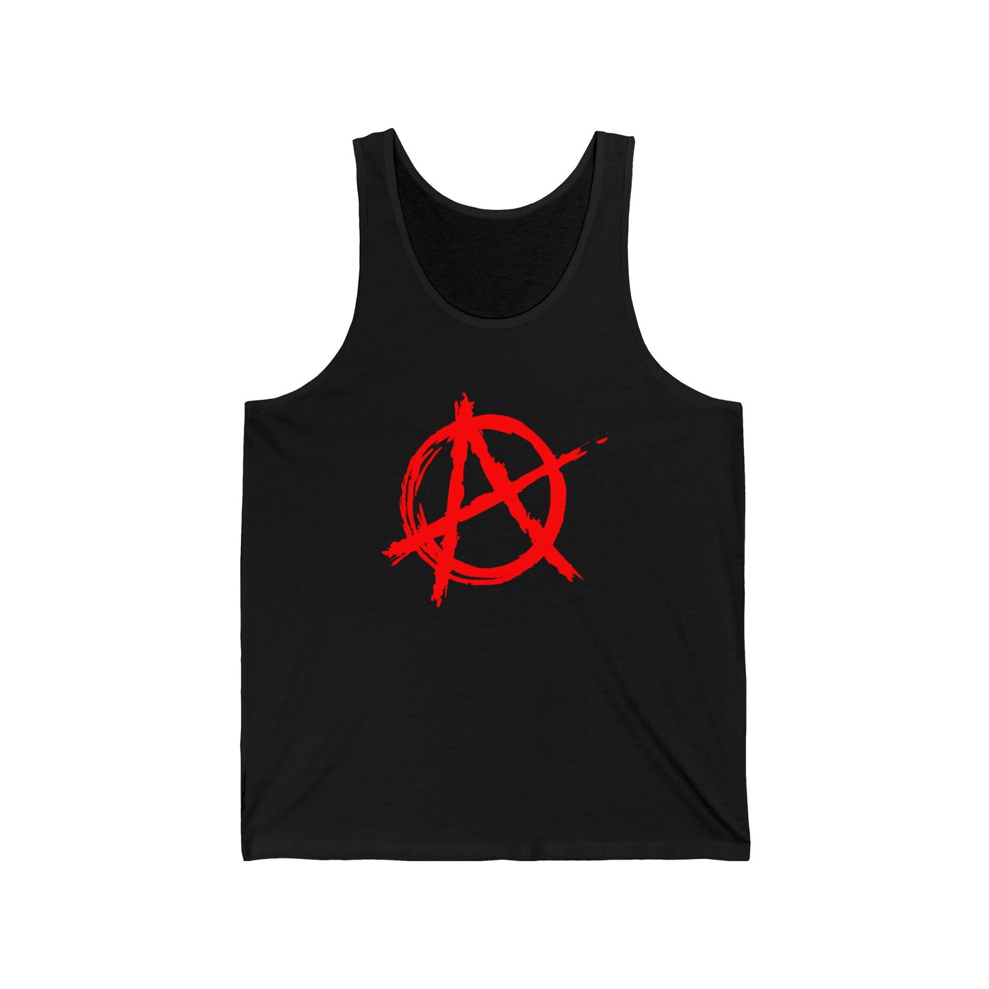 Anarchy (Red Decal) Unisex Jersey Tank Top