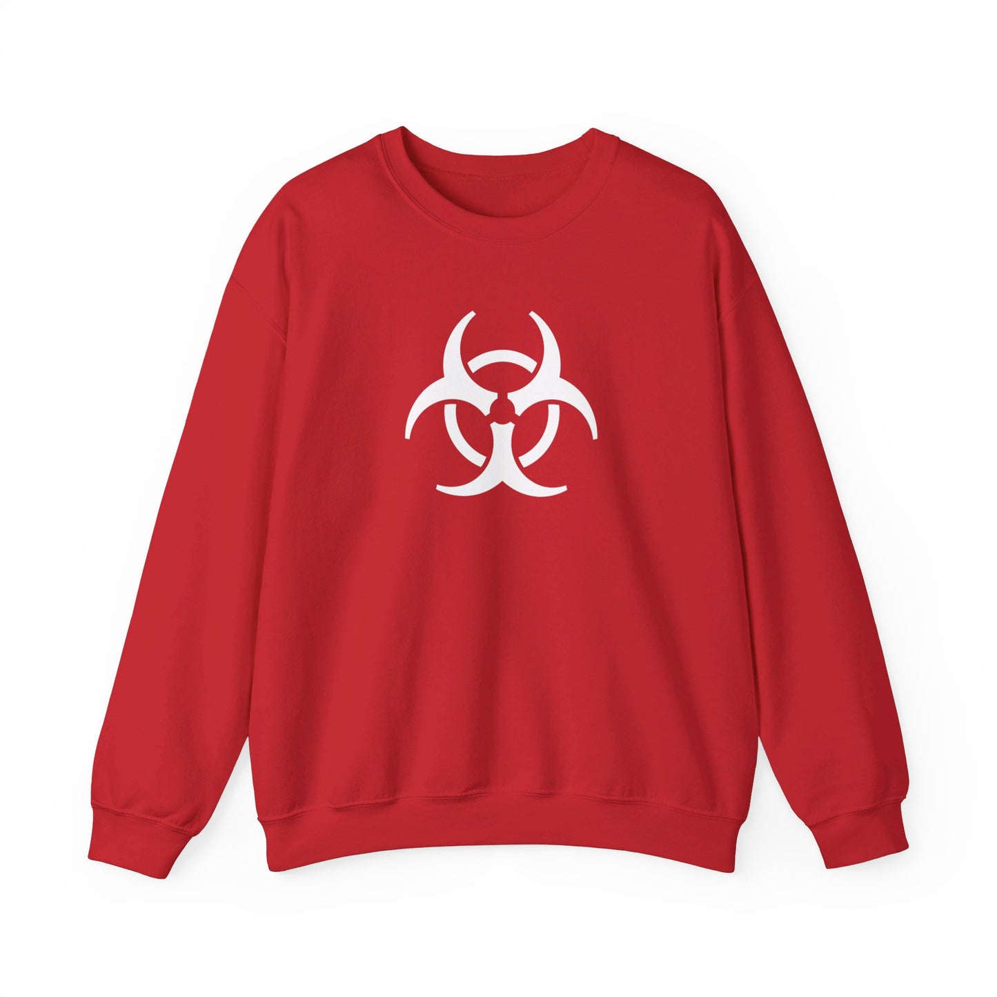 Biohazard (White Decal) Unisex Heavy Blend™ Crewneck Sweatshirt