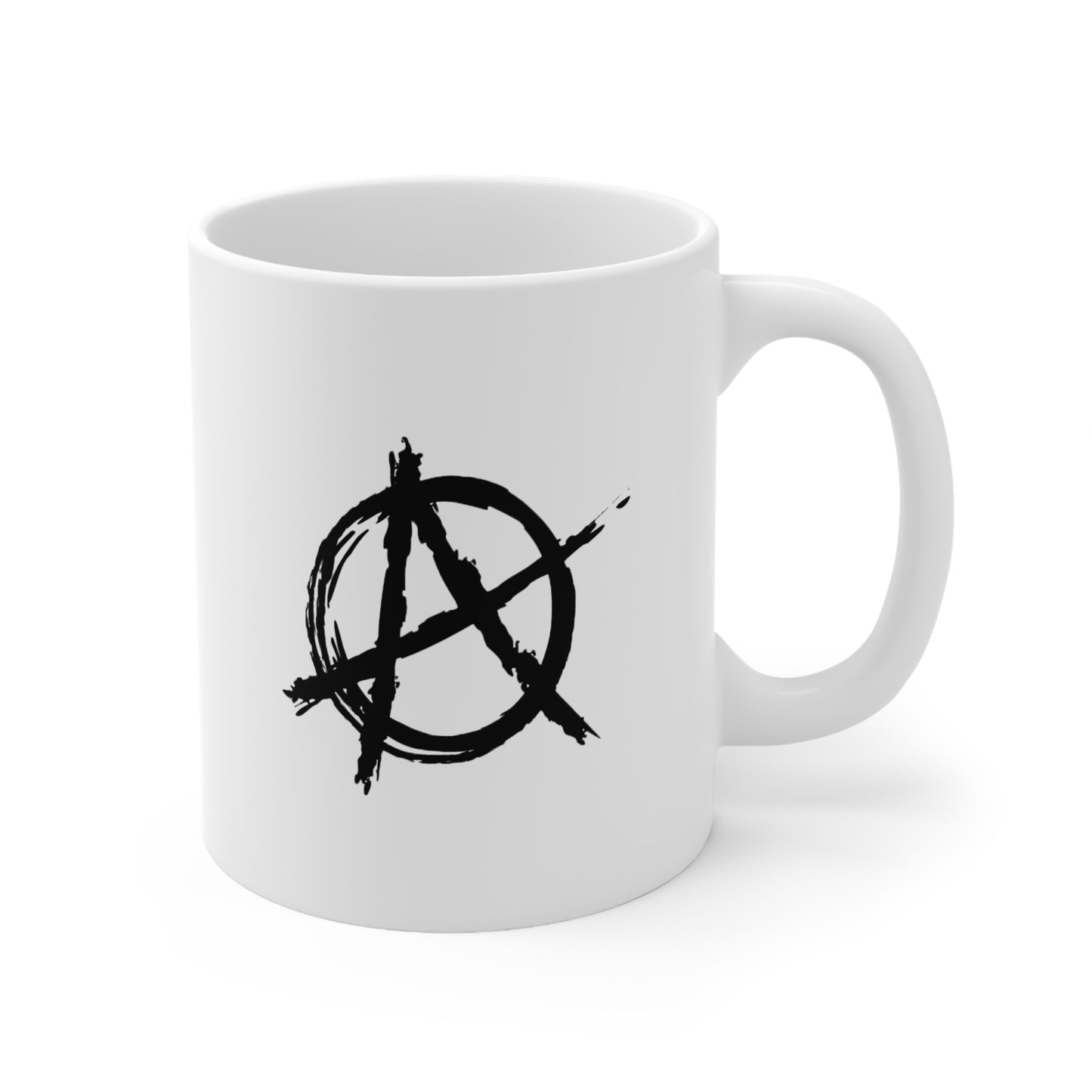 Anarchy (Black Decal) Ceramic Coffee Mug / Tea Cup 11oz / 300ml