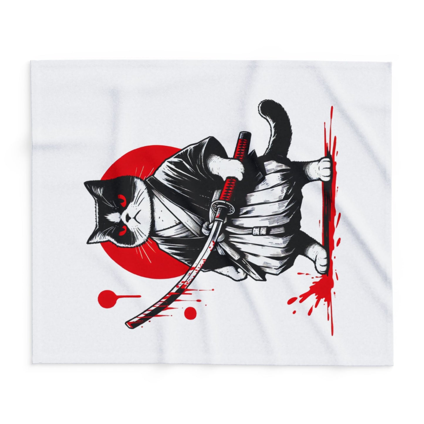 Mean Cat Arctic Fleece Blanket