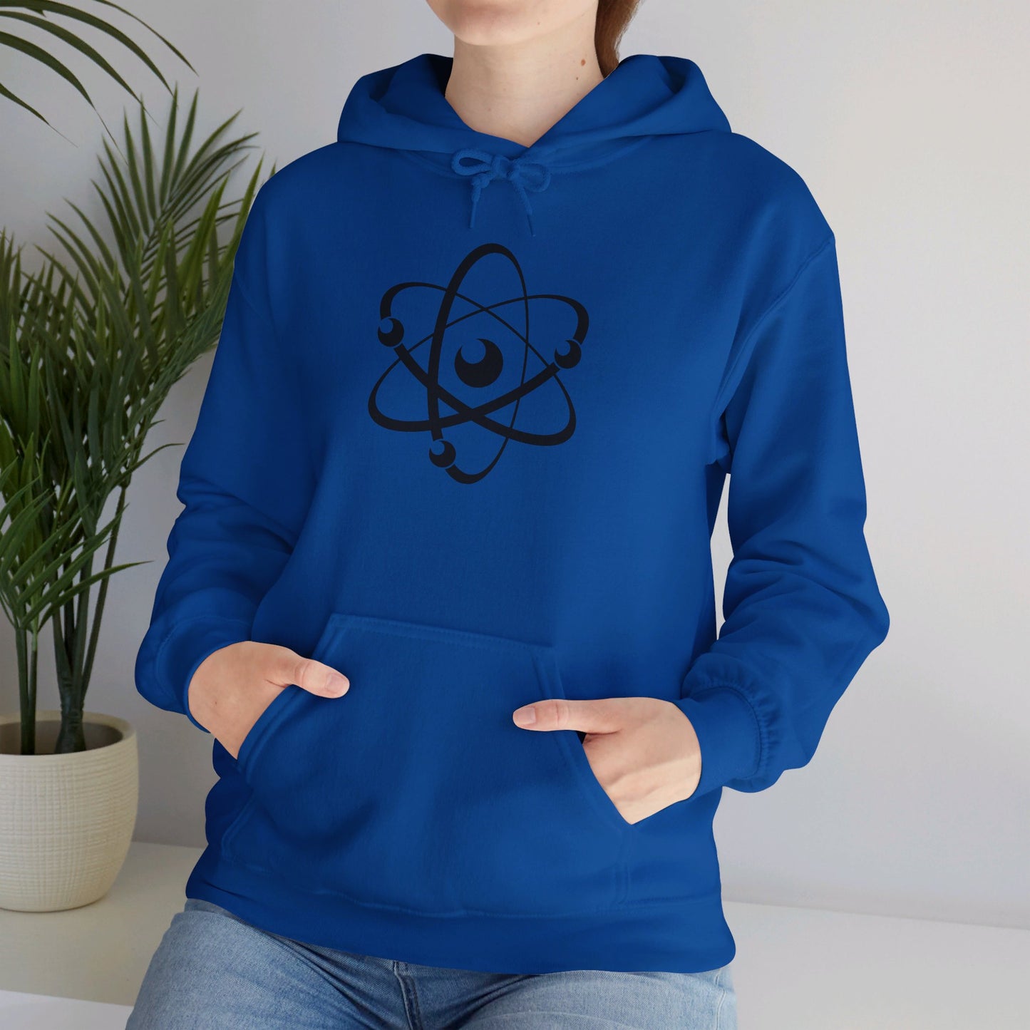 Atom (Black Decal) Unisex Heavy Blend™ Hooded Sweatshirt