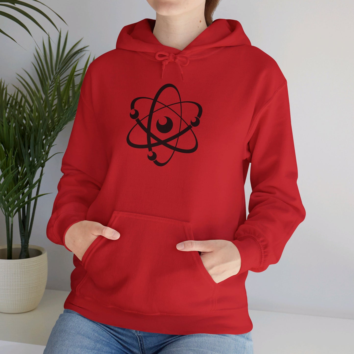 Atom (Black Decal) Unisex Heavy Blend™ Hooded Sweatshirt