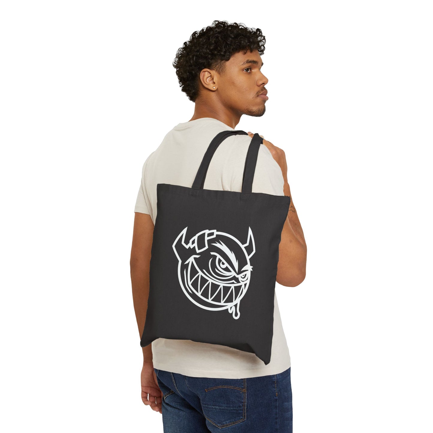 Devil Cotton Canvas Tote Bag