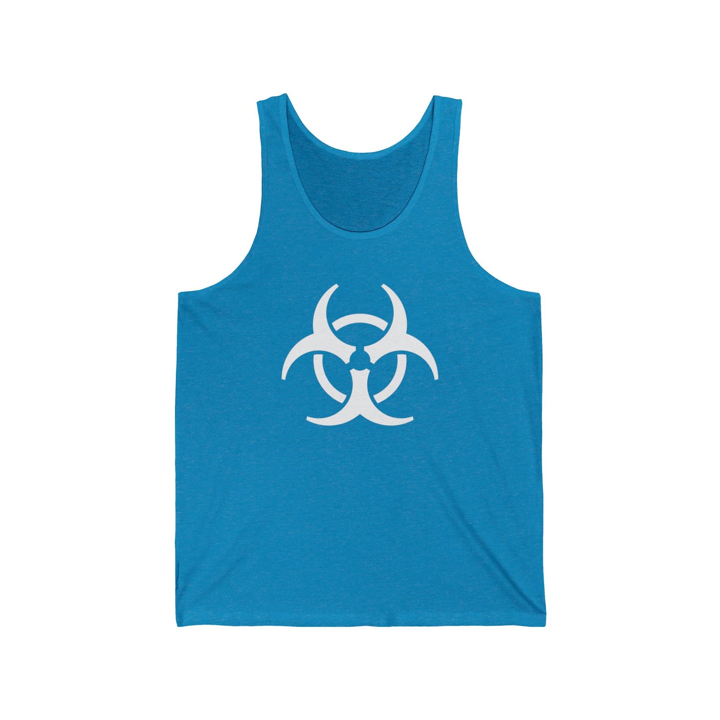 Biohazard (White Decal) Unisex Jersey Tank Top