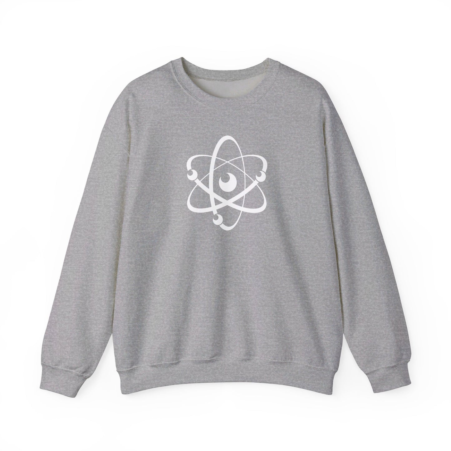 Atom (White Decal) Unisex Heavy Blend™ Crewneck Sweatshirt