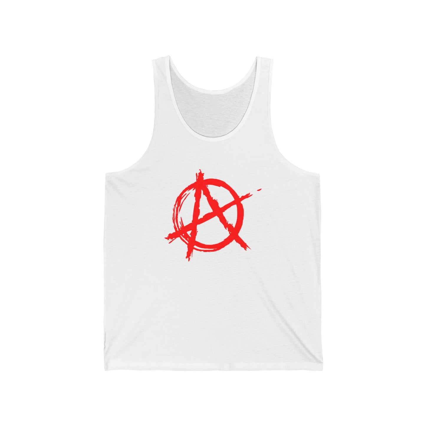 Anarchy (Red Decal) Unisex Jersey Tank Top