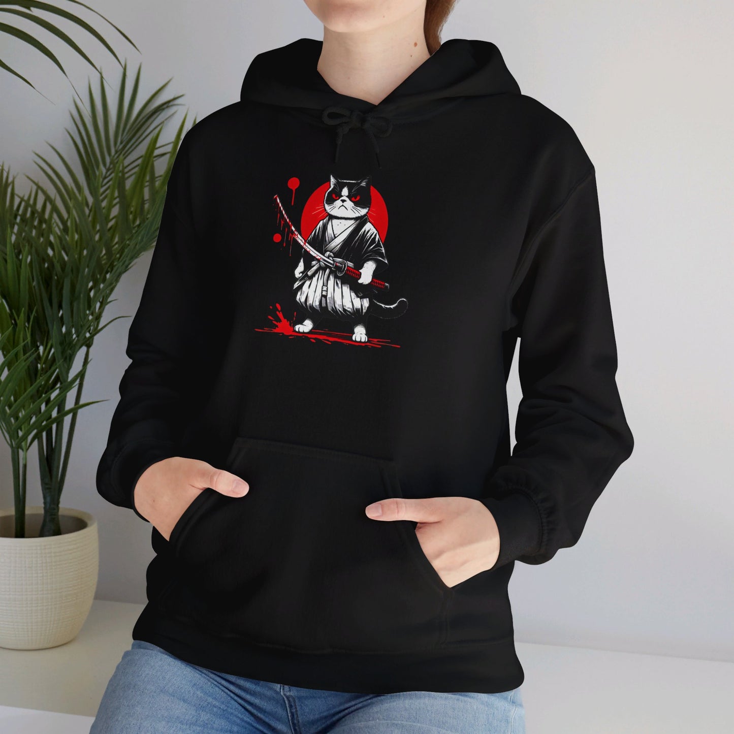 Mean Cat Unisex Heavy Blend™ Hooded Sweatshirt