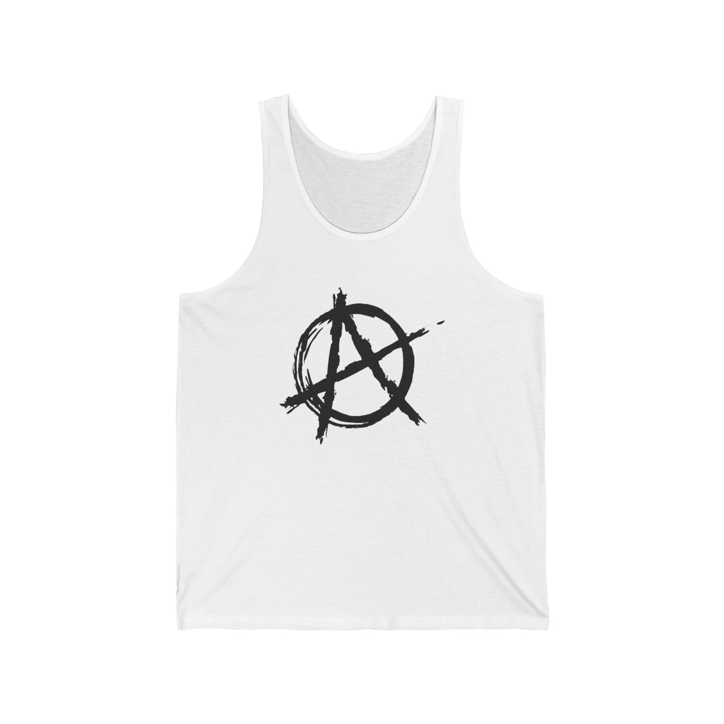 Anarchy (Black Decal) Unisex Jersey Tank Top