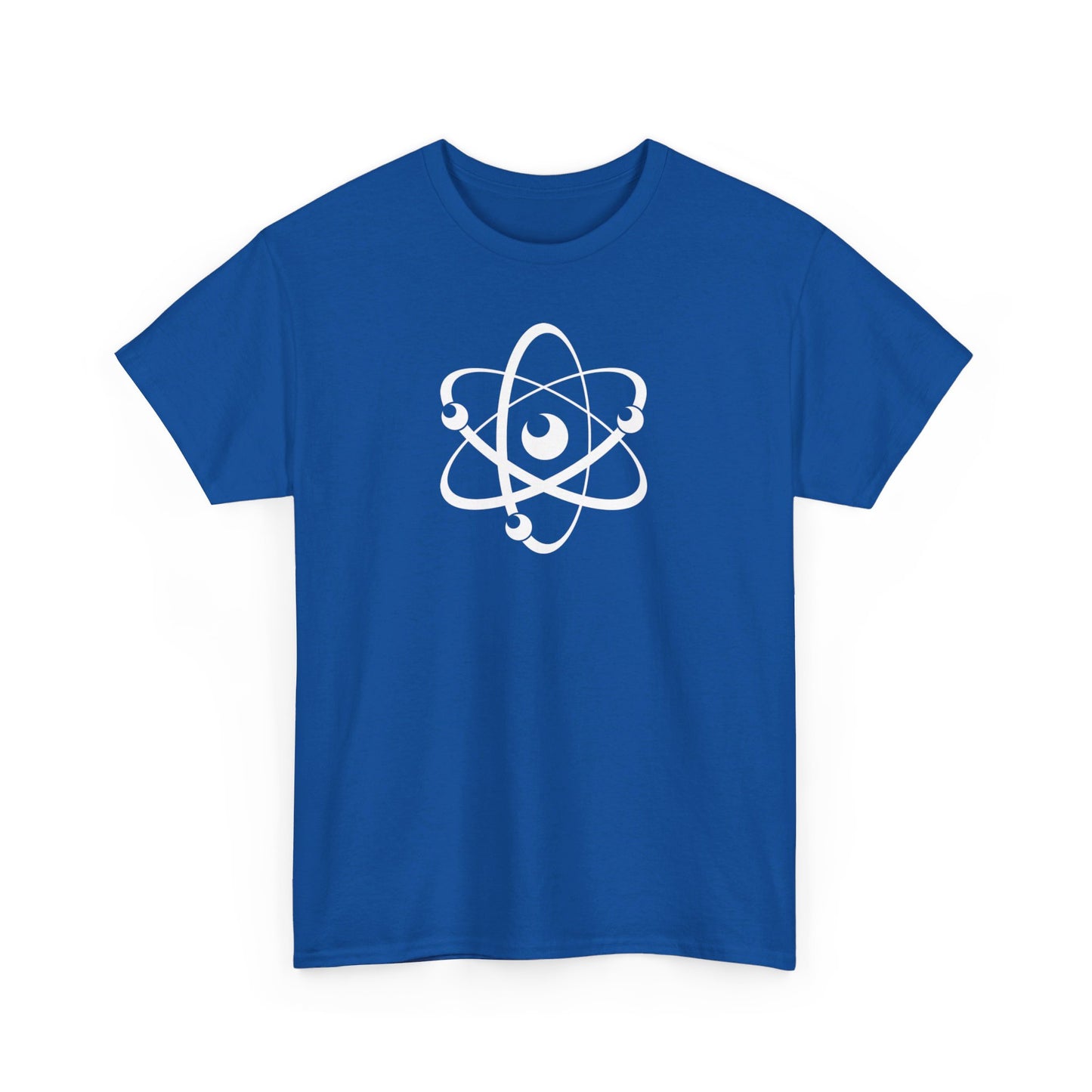 Atom (White Decal) Unisex Heavy Cotton Tee