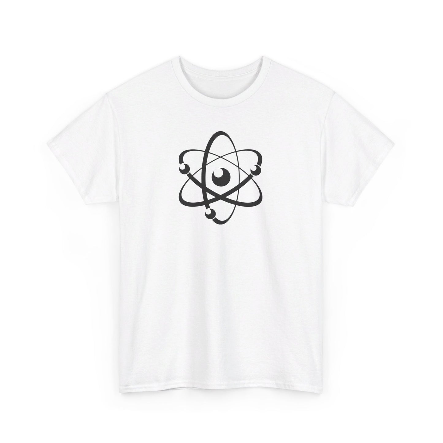 Atom (Black Decal) Unisex Heavy Cotton Tee