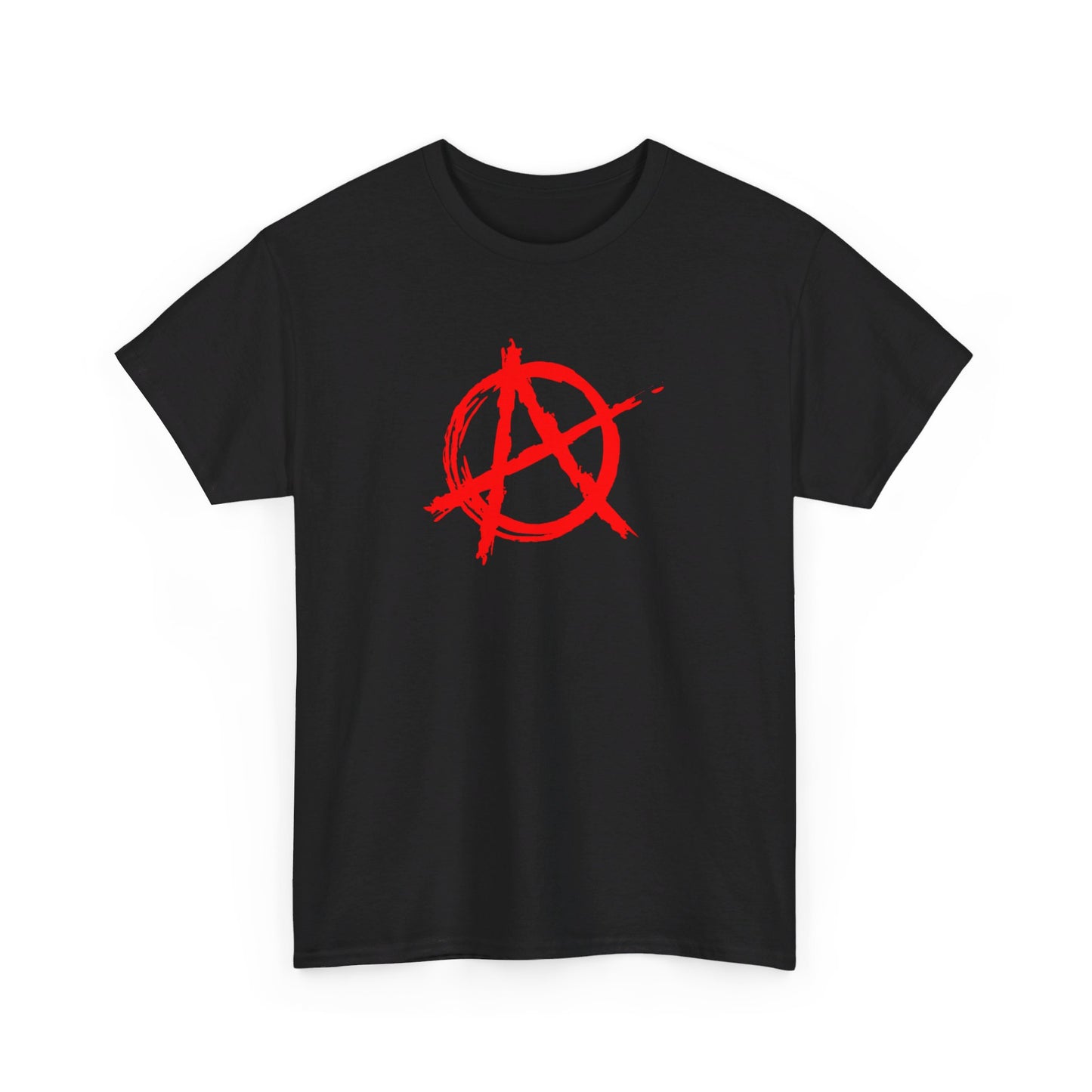 Anarchy (Red Decal) Unisex Heavy Cotton Tee