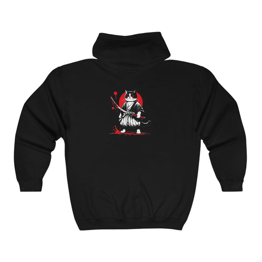 Mean Cat Unisex Heavy Blend™ Full Zip Hooded Sweatshirt