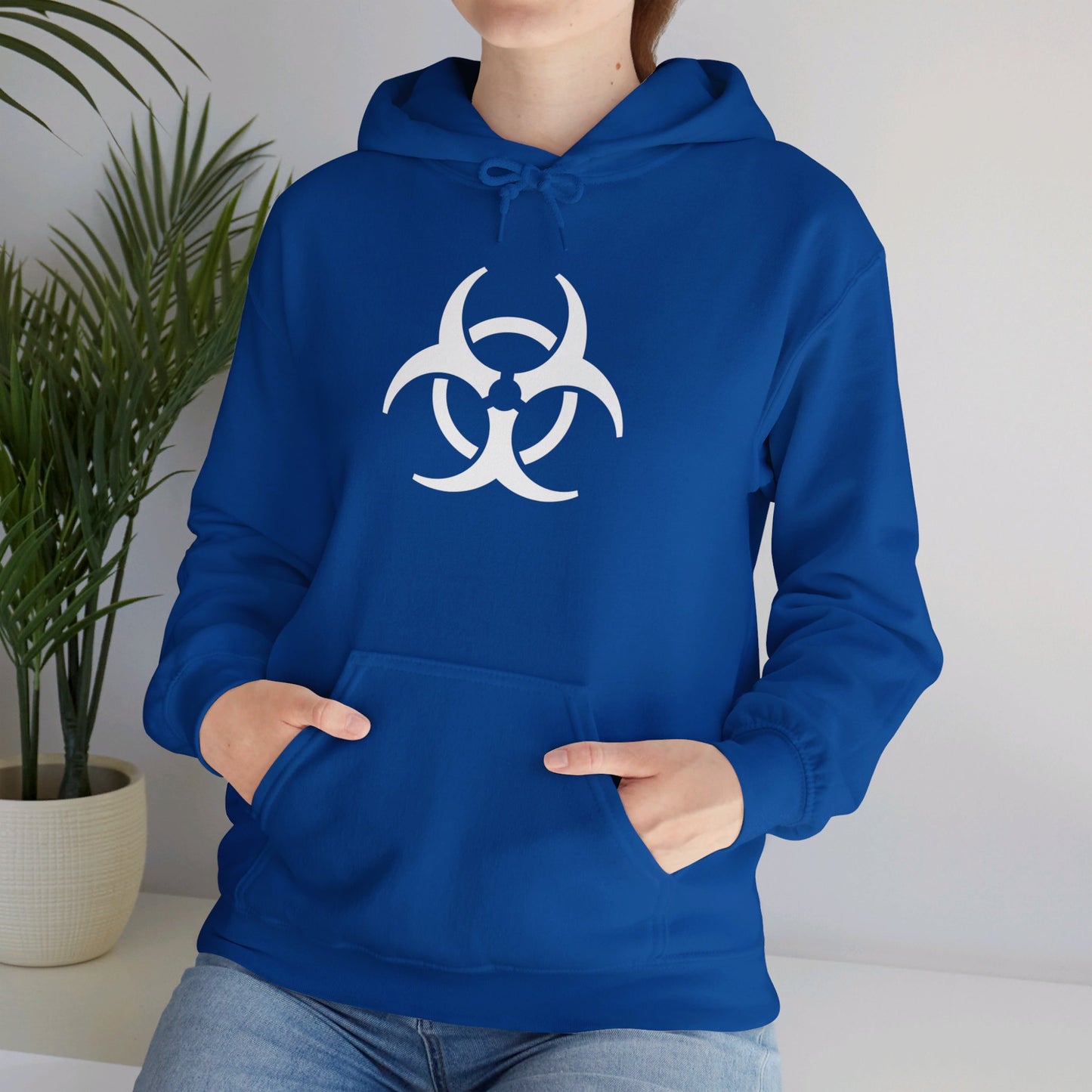 Biohazard (White Decal) Unisex Heavy Blend™ Hooded Sweatshirt